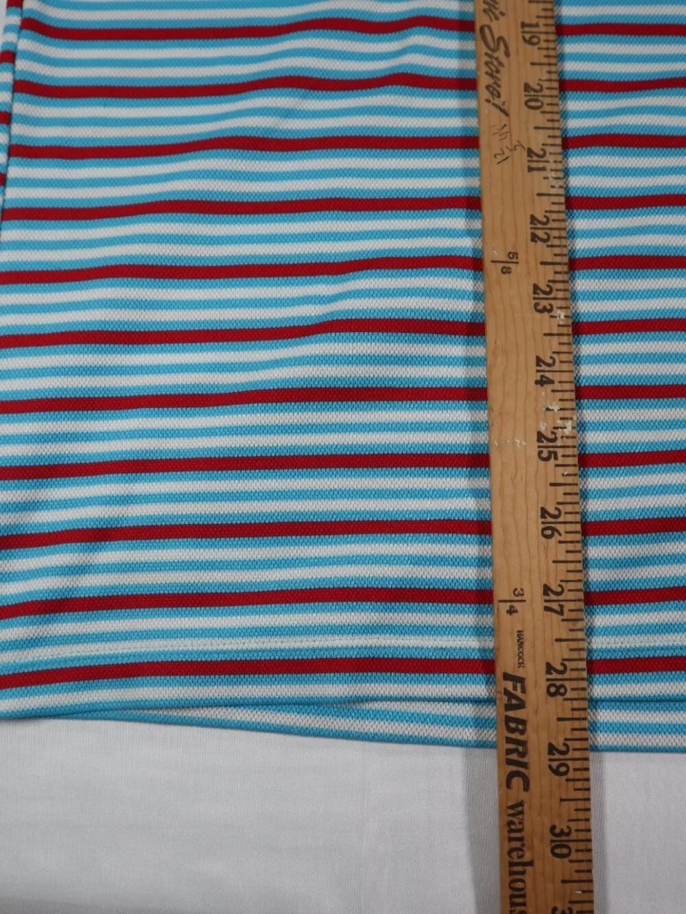 Nike Dri-Fit Standard Fit Two Button Polo Shirt Red White and Blue Stripes XL